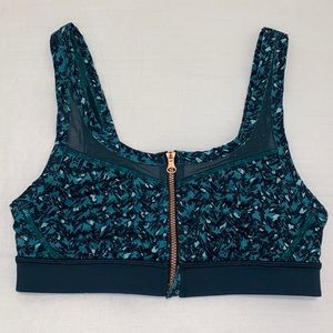 Lululemon front zip sports bra